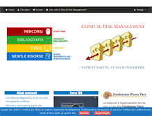 Tablet Screenshot of clinicalriskmanagement.it